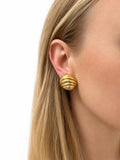 Andrew Clunn, 18 Karat Yellow Gold Earclips