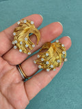 Vintage Tiffany & Co. Yellow Gold and Diamond Earrings, 18K