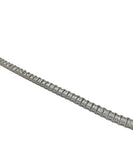 14 Carats Emerald Cut Diamond and Platinum Tennis Bracelet