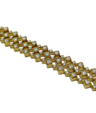 18K Yellow Gold and Diamond Bracelet
