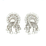 1950's Platinum and Diamond Dangle Earrings