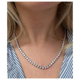 30.00 Carats Diamond Necklace, Platinum