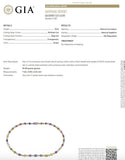 36 Carats Unheated Multicolored Sapphire and Diamond Necklace