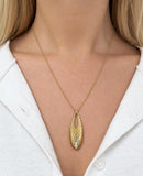 Roberto Coin, "Golden Gate" Yellow Gold and Diamond Pendant/ Necklace, 18K
