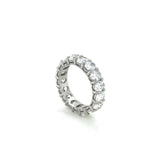 5.00 Carat Oval Diamond Eternity Band, Platinum
