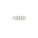 5.00 Carat Oval Diamond Eternity Band, Platinum