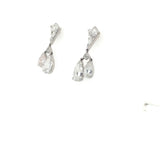 Vintage 5.50 Carat Diamond Drop Earrings, Platinum