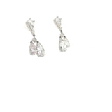 Vintage 5.50 Carat Diamond Drop Earrings, Platinum