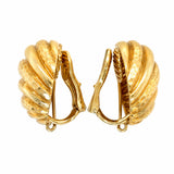Andrew Clunn, 18 Karat Yellow Gold Earclips