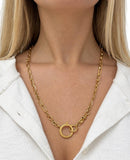 Late Victorian, Yellow Gold Fob Chain Necklace, 23 inches long