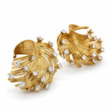 Vintage Tiffany & Co. Yellow Gold and Diamond Earrings, 18K