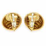 Andrew Clunn, 18 Karat Yellow Gold Earclips