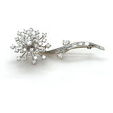 Attributed to Oscar Heyman, Vintage Platinum and Diamond Flower Brooch