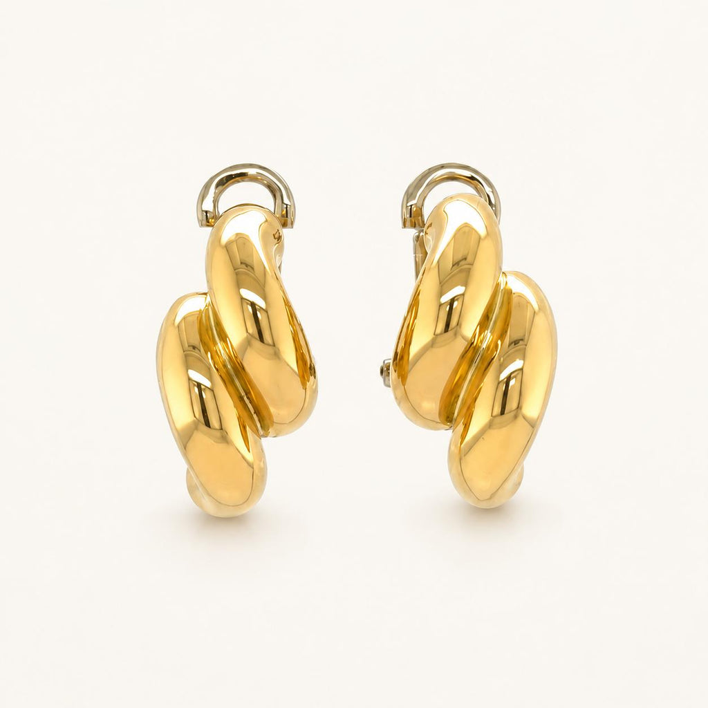 Tiffany & Co. Vintage 18K Yellow Gold San Marco Link Earrings