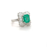 Carl Bucherer, Emerald and Diamond Ballerina Ring