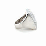 Cartier 18K White Gold and Pave Diamond Ring