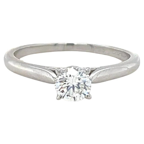 Cartier, French, Platinum and Diamond Engagement Ring