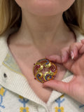Cartier Retro Ruby and Sapphire Pendant