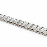GIA Certified 19.67 Carats Emerald Cut Diamond Tennis Bracelet