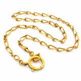 Late Victorian, Yellow Gold Fob Chain Necklace, 23 inches long