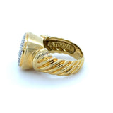David Yurman, Noblesse Collection 18K Yellow Gold Diamond Ring