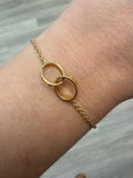 Cartier Interlocking Love Bracelet 18K Yellow Gold