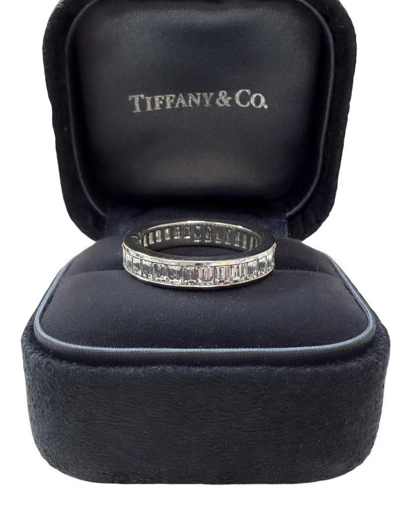 Tiffany & Co., 3.60 Carats Baguette Cut Diamond Eternity Band