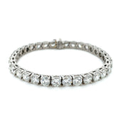 GIA Certified, 16.66 Carats Diamond Tennis Bracelet