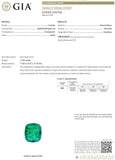 GIA Certified 17.02 Carat Colombian Emerald and Diamond Ring