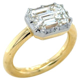 GIA Certified 3.01 Carat Emerald Cut Diamond Ring