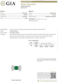 GIA Certified Emerald and Diamond Ring