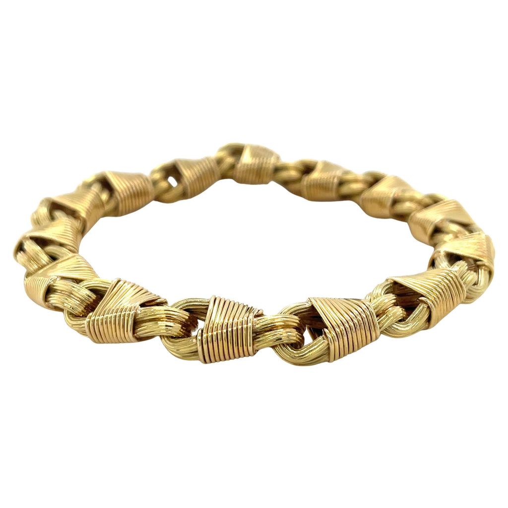George L'Enfant for Tiffany & Co. France, Mid-Century 18K Yellow Gold Bracelet