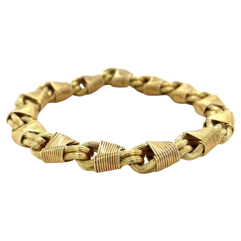 George L'Enfant for Tiffany & Co. France, Mid-Century 18K Yellow Gold Bracelet