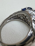 Vintage Tiffany & Co., Sapphire and Diamond Ring Platinum