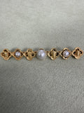 Jules and Louis Wièse, Renaissance Revival, Gold and Pearl Brooch, 18K