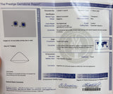 AGL Ceylon Sapphire and Diamond Earrings, Platinum