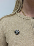Belle Epoque Essex Crystal and Diamond Cat Brooch