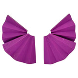 JAR Purple Aluminum Fan Earrings