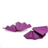 JAR Purple Aluminum Fan Earrings