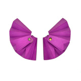 JAR Purple Aluminum Fan Earrings