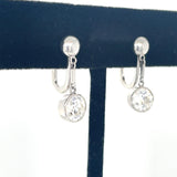 J.E. Caldwell, Art Deco, Diamond Drop Earrings