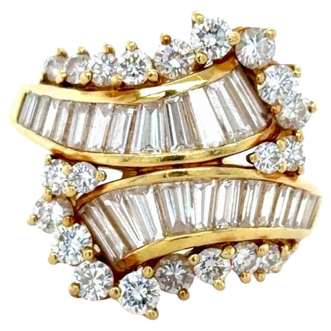 Kurt Wayne, 18K Yellow Gold and Diamond Ring