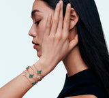 Louis Vuitton, Color Blossom Malachite and Diamond Station Long Necklace