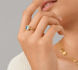 Marco Bicego, 18K Yellow Gold and Blue Topaz Jaipur Ring