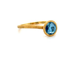 Marco Bicego, 18K Yellow Gold and Blue Topaz Jaipur Ring