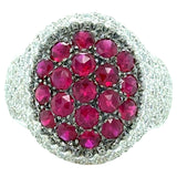 Mouawad, Ruby and Diamond Rosette Ring