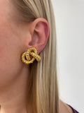 Nicholas Varney, 18K Yellow Gold Knot Earrings