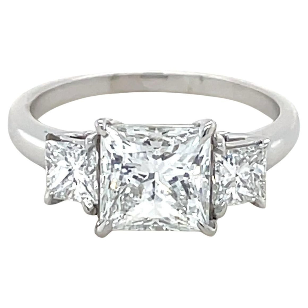 Oscar Heyman, 1.90 Carat Princess Cut Diamond Ring