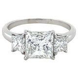 Oscar Heyman, 1.90 Carat Princess Cut Diamond Ring