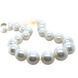 Cultured South Sea Pearl and Diamond Necklace 18K Yellow Gold